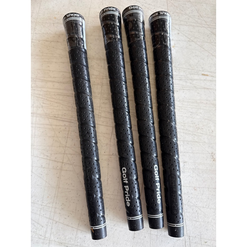 Golf Pride Tour Wrap 2G Midsize Black Golf Grips Set of 4 TWPM-60R-120-X00 NEW